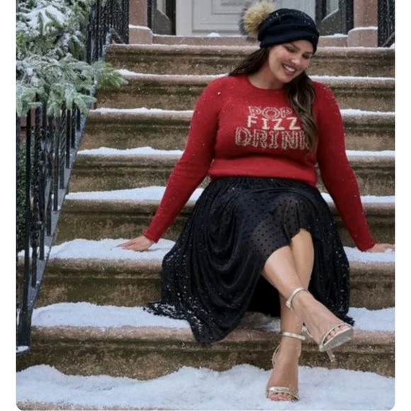 NEW Torrid 'Pop Fizz Drink' Fuzzy Special Event Sweater - Picture 9 of 12